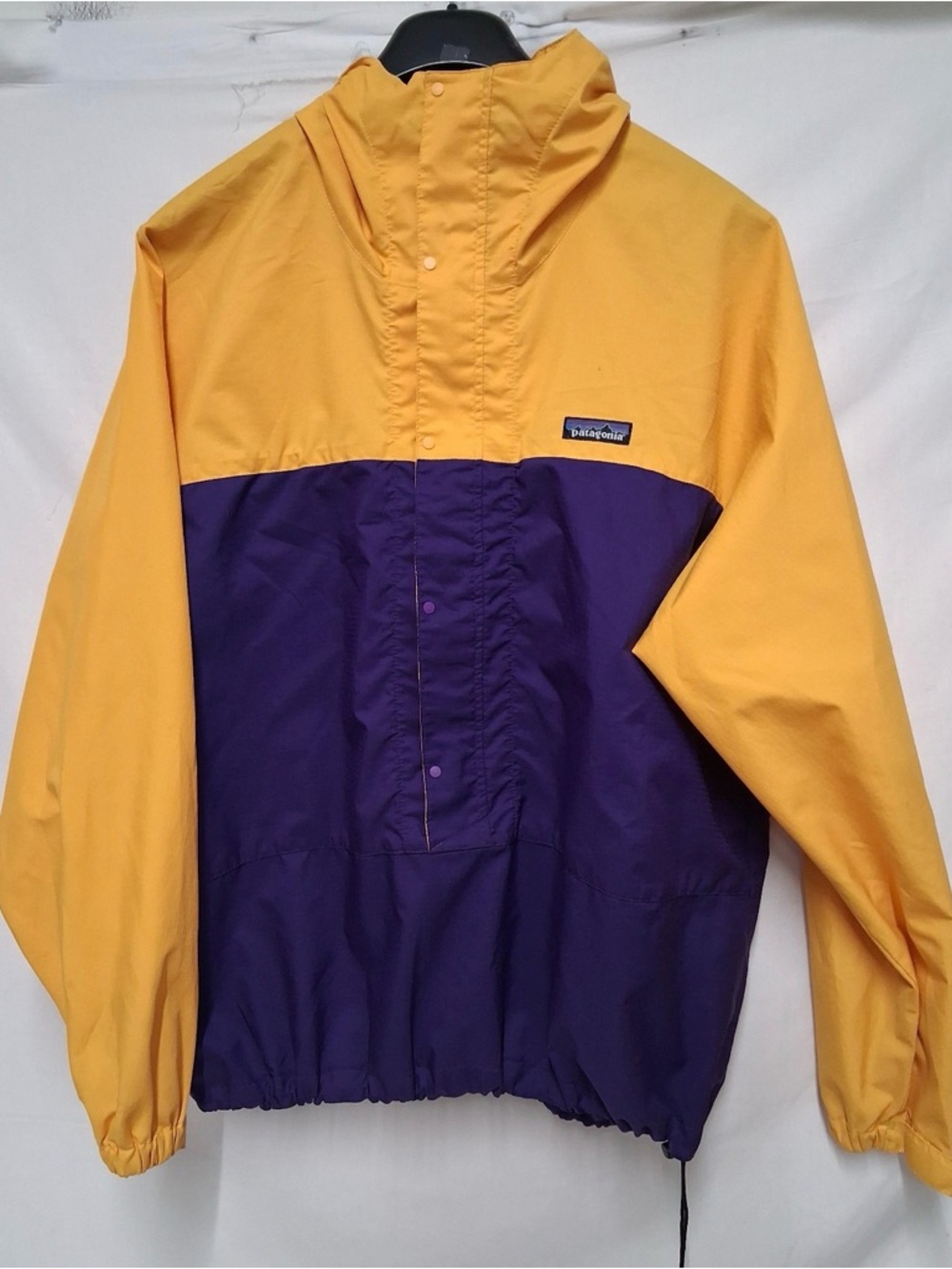 Patagonia vintage 1998 Pneumatic Pullover Jacket Lg Purple Yellow